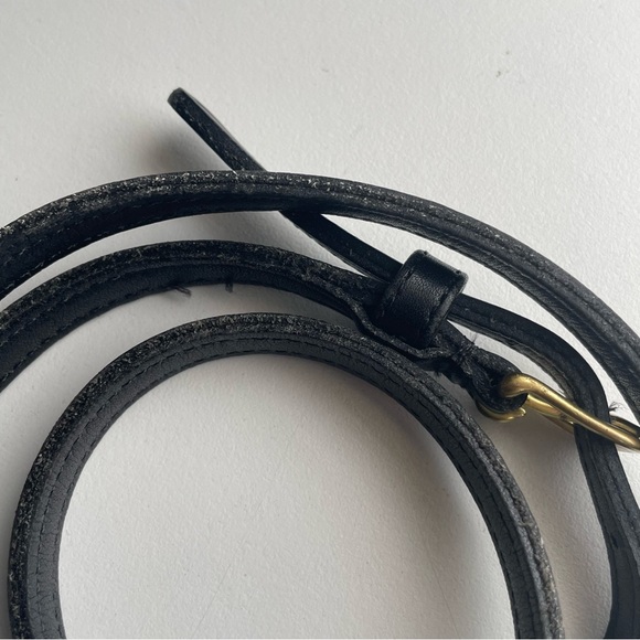 Coach Black Leather Gold Skull Skeleton Shopper Tote 9993 Bag Crossbody handbag - Picture 16 of 16